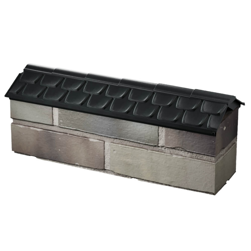 Парапет Zking Эльбрус Черный с посадкой на 0.5 кирпича (130мм) в Каменске-Уральском фото