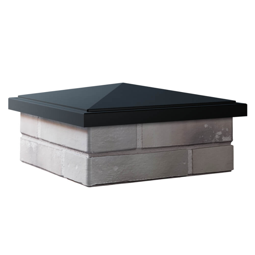 Колпак Zking БонаМоно Черный на столб 1.5х1.5 кирпича (385х385, 400х400мм) в Каменске-Уральском фото