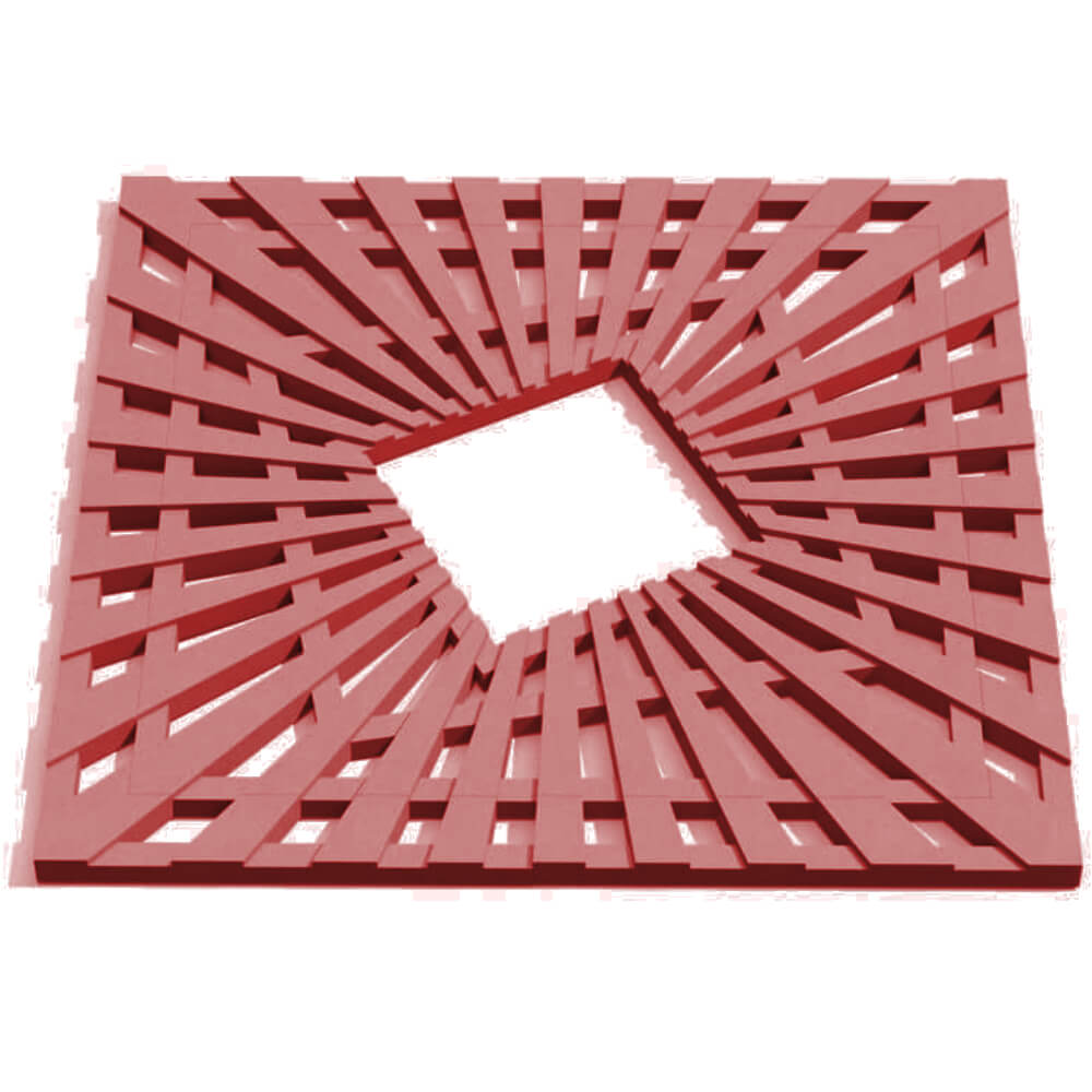 Приствольная решетка для дерева ZKING ATMOSPHERE 1.2х1.2м Красная Каменск-Уральский фото