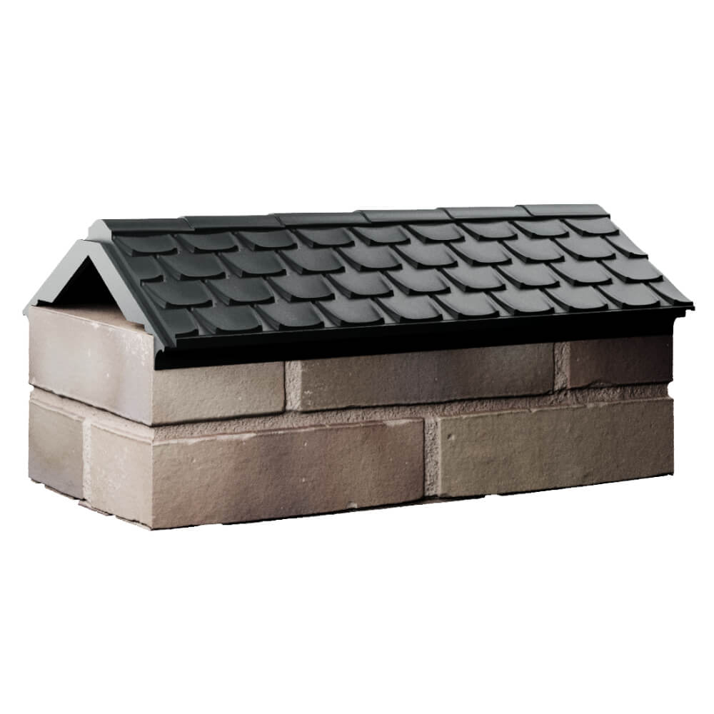 Парапет Zking Эльбрус Черный с посадкой на 1 кирпич (255мм) Каменск-Уральский фото