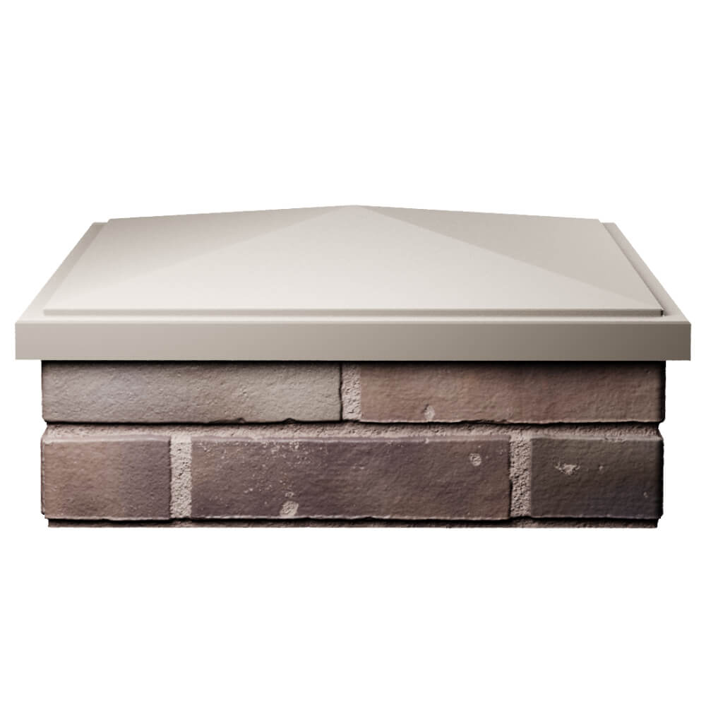 Колпак Zking БонаМоно Бежевый на столб 2х2 кирпича (515х515, 530х530мм) Каменск-Уральский фото