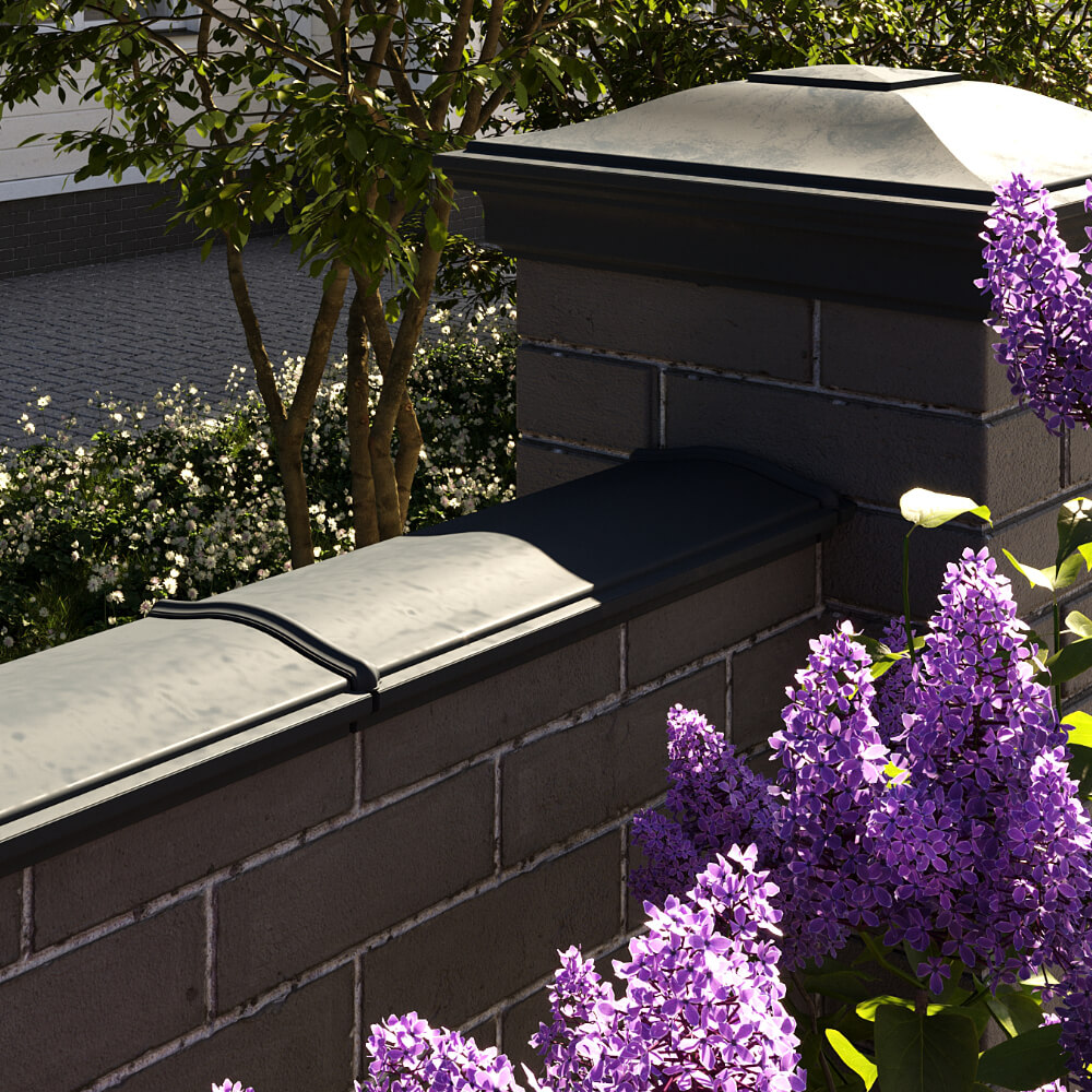 Парапет Zking Монблан Черный посадка на 0.5 кирпича (130мм) в Каменске-Уральском фото