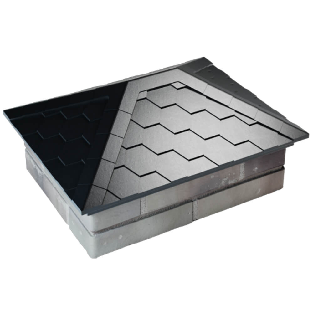 Колпак Zking Эверест Черный на столб 2х1.5 кирпича (520х390мм) Каменск-Уральский фото