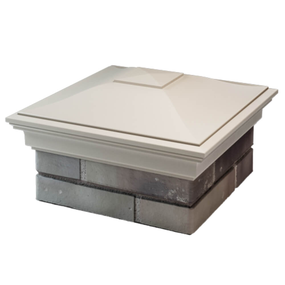 Колпак Zking Монблан Бежевый на столб 1.5х1.5 кирпича (385х385мм) в Каменске-Уральском фото