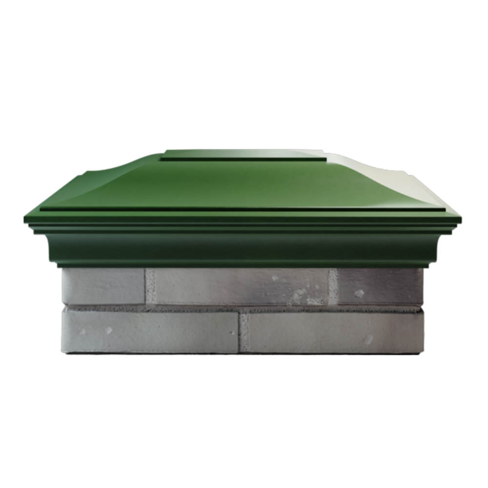 Колпак Zking Монблан Зеленый на столб 2х1.5 кирпича (515х385мм) в Каменске-Уральском фото
