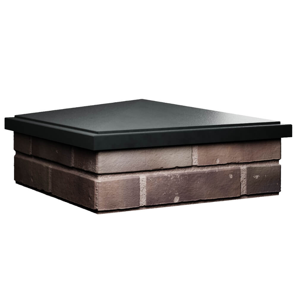 Колпак Zking БонаМоно Черный на столб 2х2 кирпича (515х515, 530х530мм) в Каменске-Уральском фото