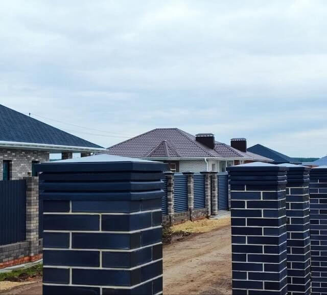 Колпак Zking Бона ХайТек Серый на столб 1.5х1.5 кирпича (385х385мм) в Каменске-Уральском фото