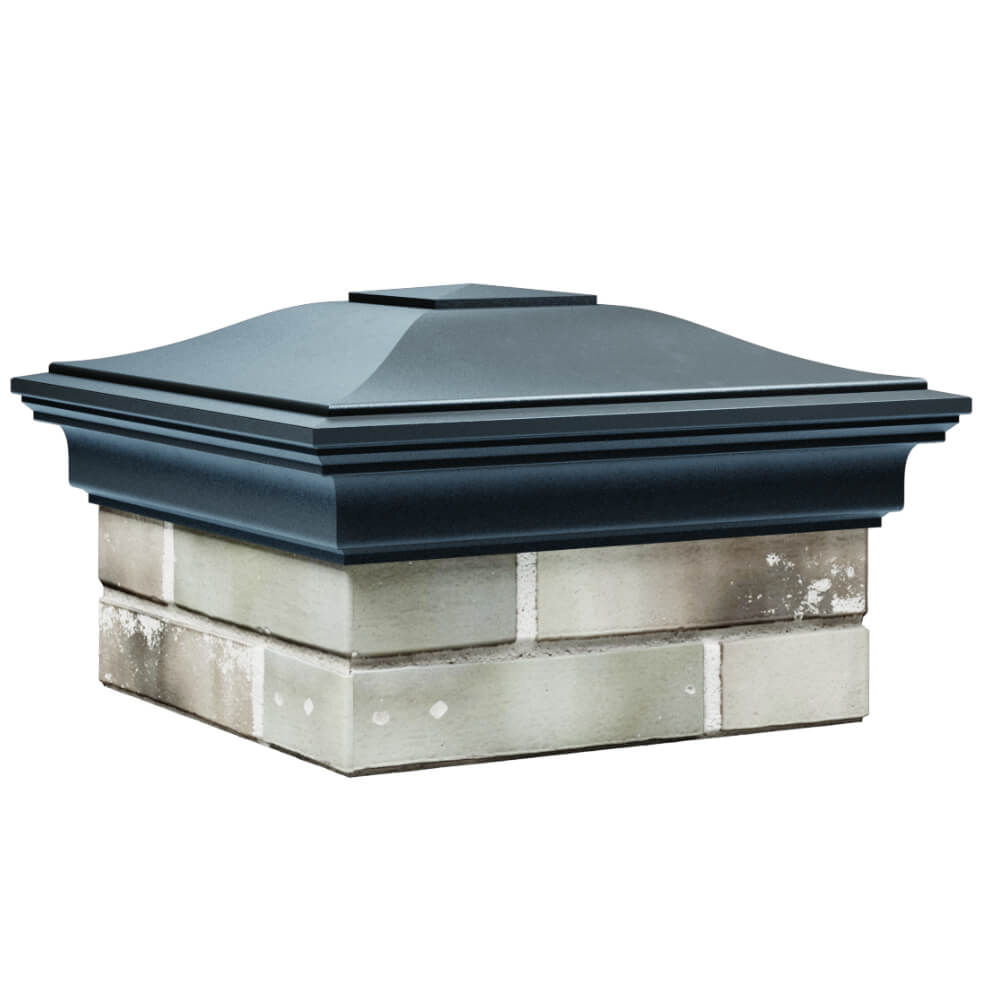 Колпак Zking Монблан Серый на столб 1.5х1.5 кирпича (385х385мм) в Каменске-Уральском фото