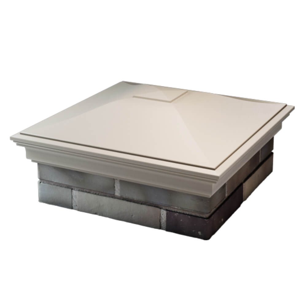 Колпак Zking Монблан Бежевый на столб 2х2 кирпича (515х515мм) в Каменске-Уральском фото