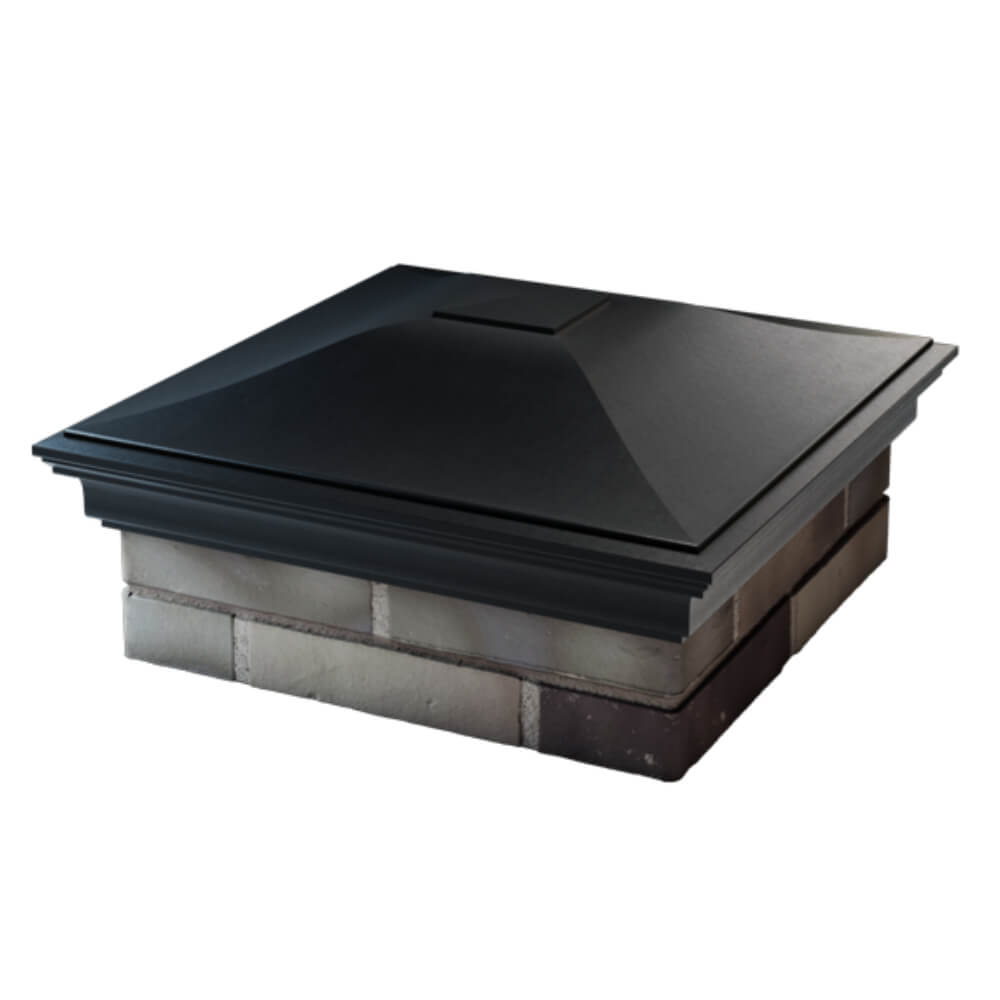 Колпак Zking Монблан Черный на столб 2х2 кирпича (515х515мм) в Каменске-Уральском фото