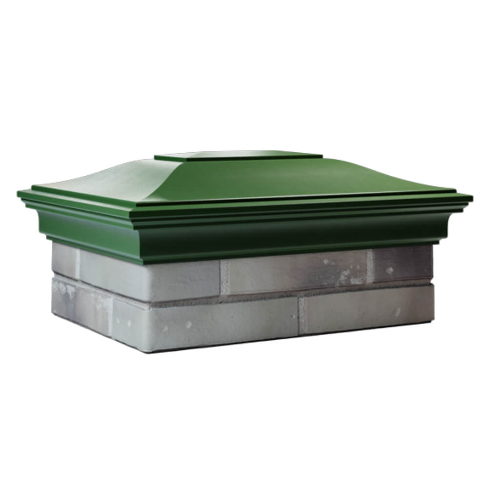 Колпак Zking Монблан Зеленый на столб 2х1.5 кирпича (515х385мм) в Каменске-Уральском фото