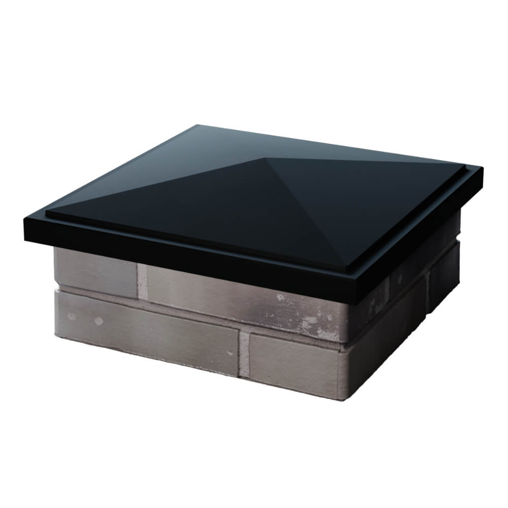 Колпак Zking БонаМоно Черный на столб 1.5х1.5 кирпича (385х385, 400х400мм) в Каменске-Уральском фото