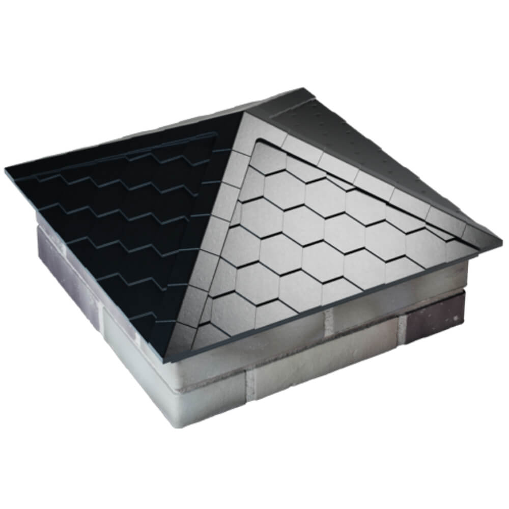 Колпак Zking Эверест Черный на столб 2х2 кирпича (535х535мм) Каменск-Уральский фото