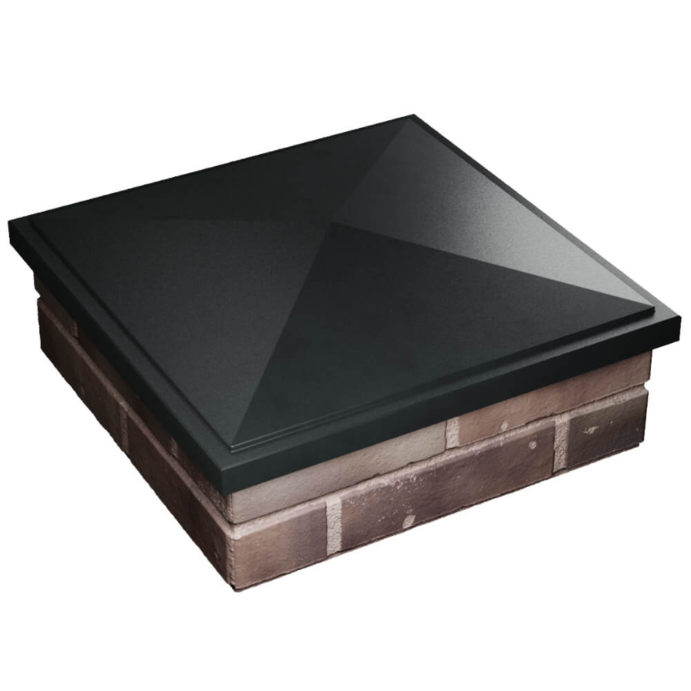 Колпак Zking БонаМоно Черный на столб 2х2 кирпича (515х515, 530х530мм) в Каменске-Уральском фото