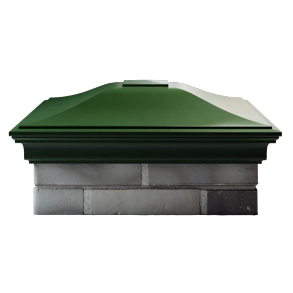 Колпак Zking Монблан Зеленый на столб 2х2 кирпича (515х515мм) в Каменске-Уральском фото