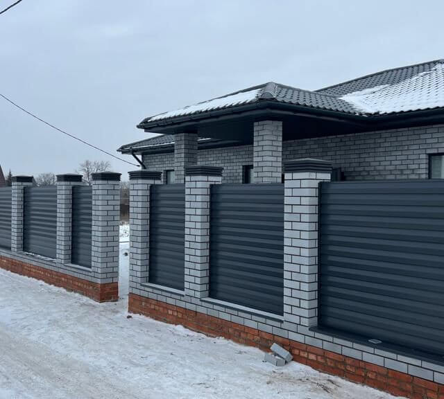 Колпак Zking Бона ХайТек Серый на столб 1.5х1.5 кирпича (385х385мм) в Каменске-Уральском фото