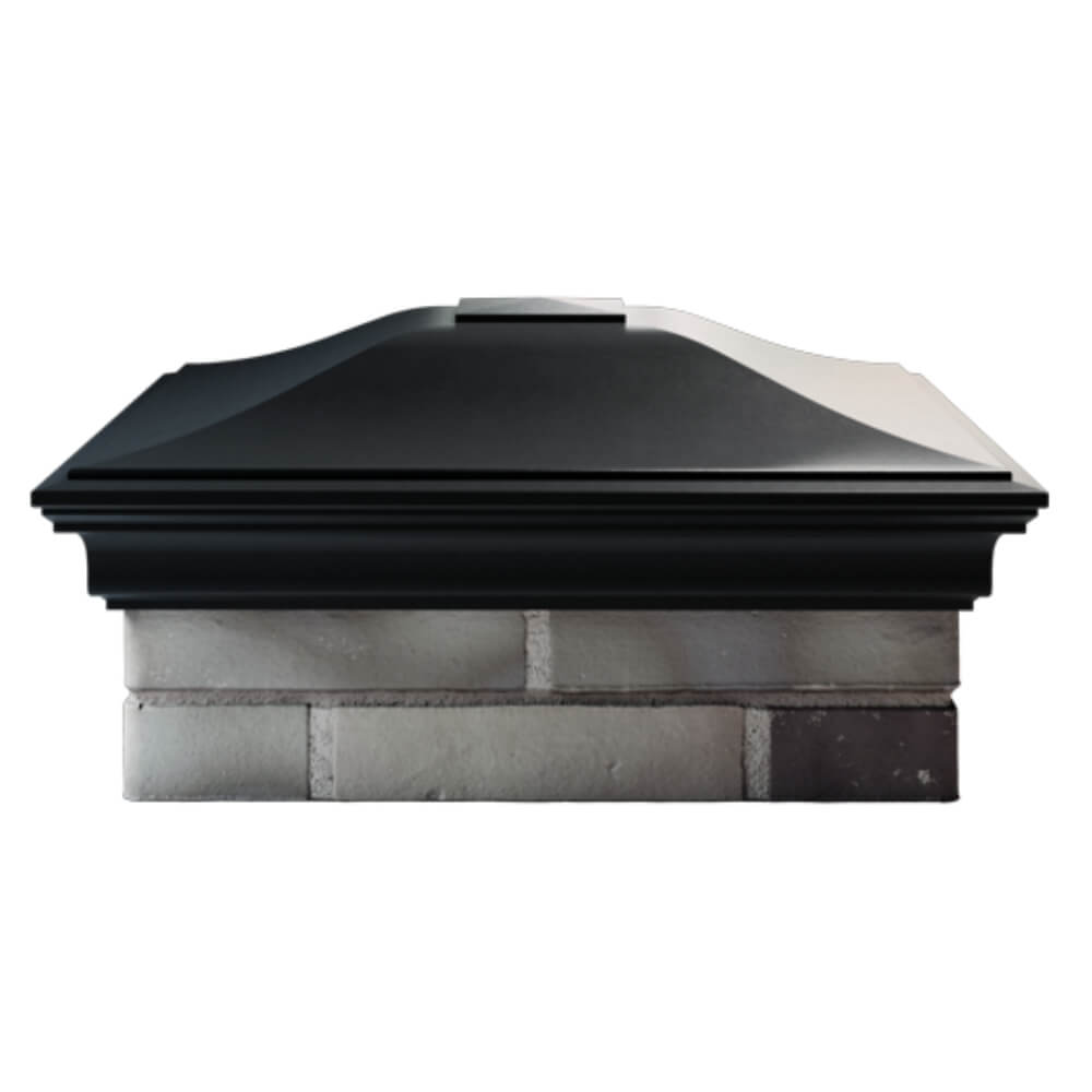 Колпак Zking Монблан Черный на столб 2х2 кирпича (515х515мм) в Каменске-Уральском фото