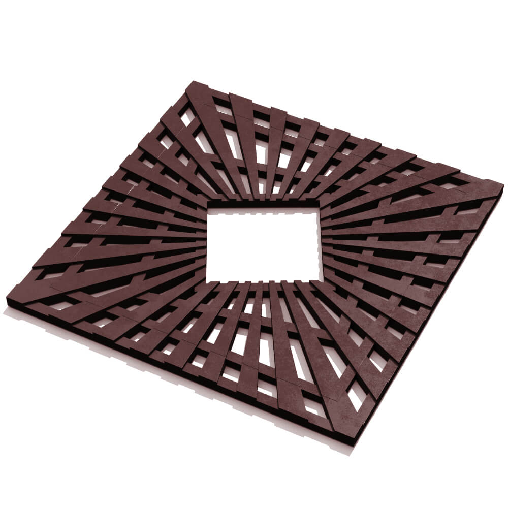 Приствольная решетка для дерева ZKING ATMOSPHERE 1.2х1.2м Коричневая в Каменске-Уральском фото