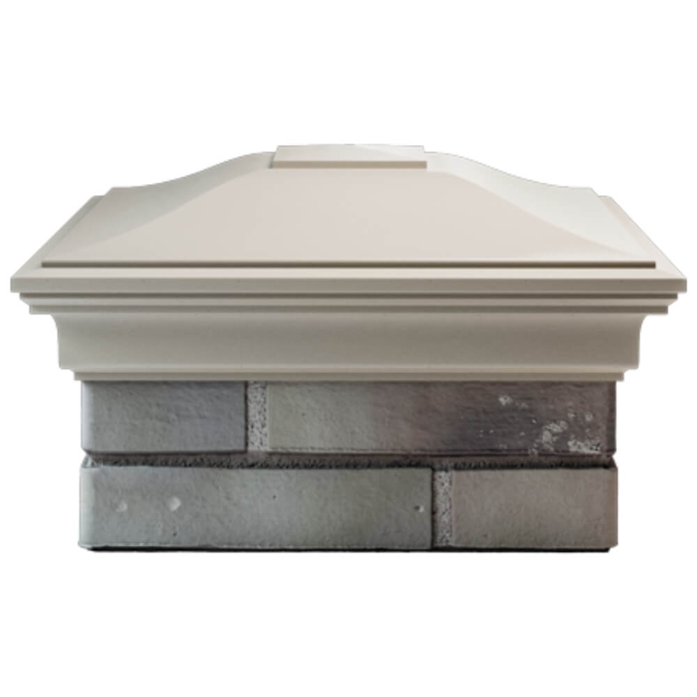 Колпак Zking Монблан Бежевый на столб 1.5х1.5 кирпича (385х385мм) Каменск-Уральский фото