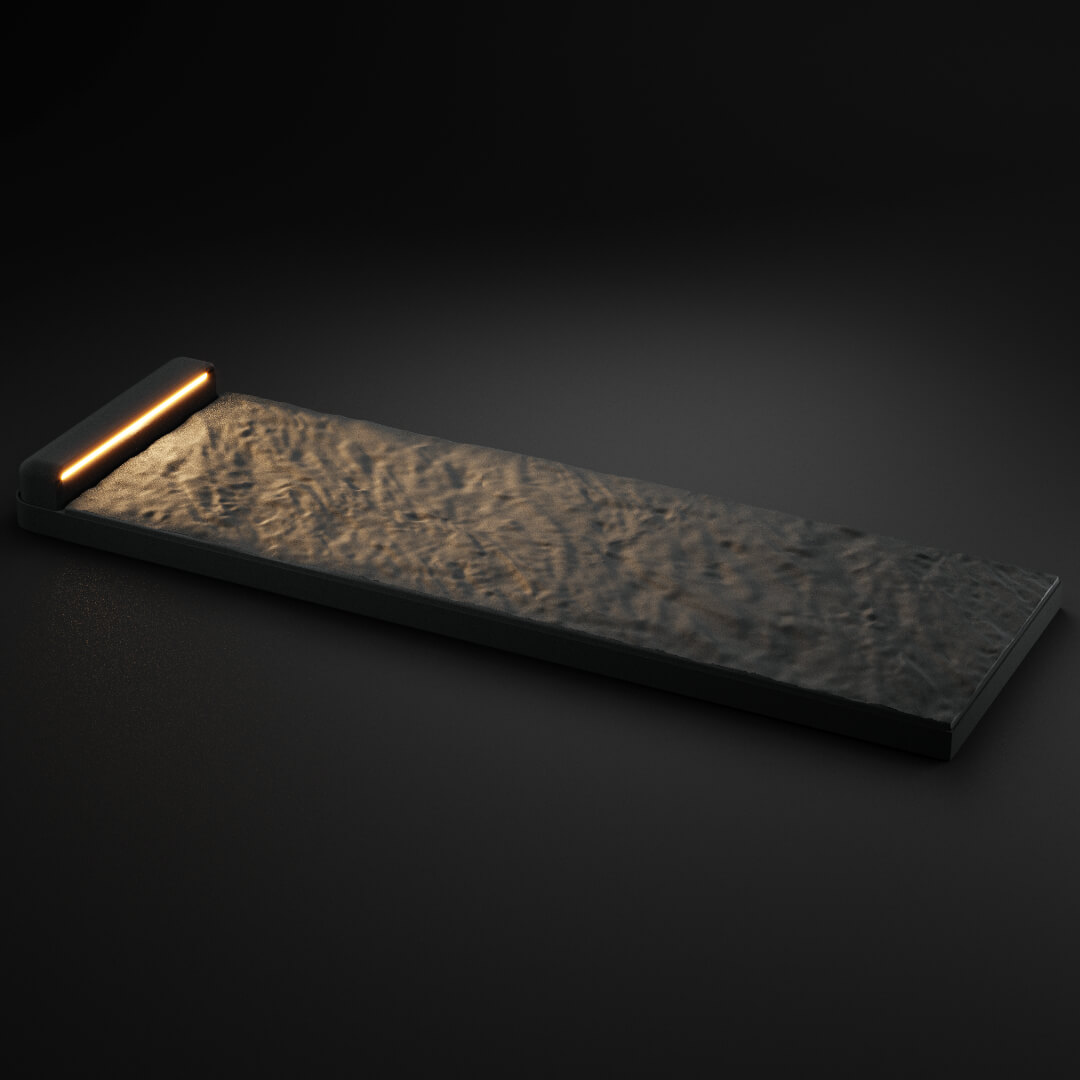 LED Светильник для шаговой плиты STONE Графитовый Серый 330х75х98мм в Каменске-Уральском фото