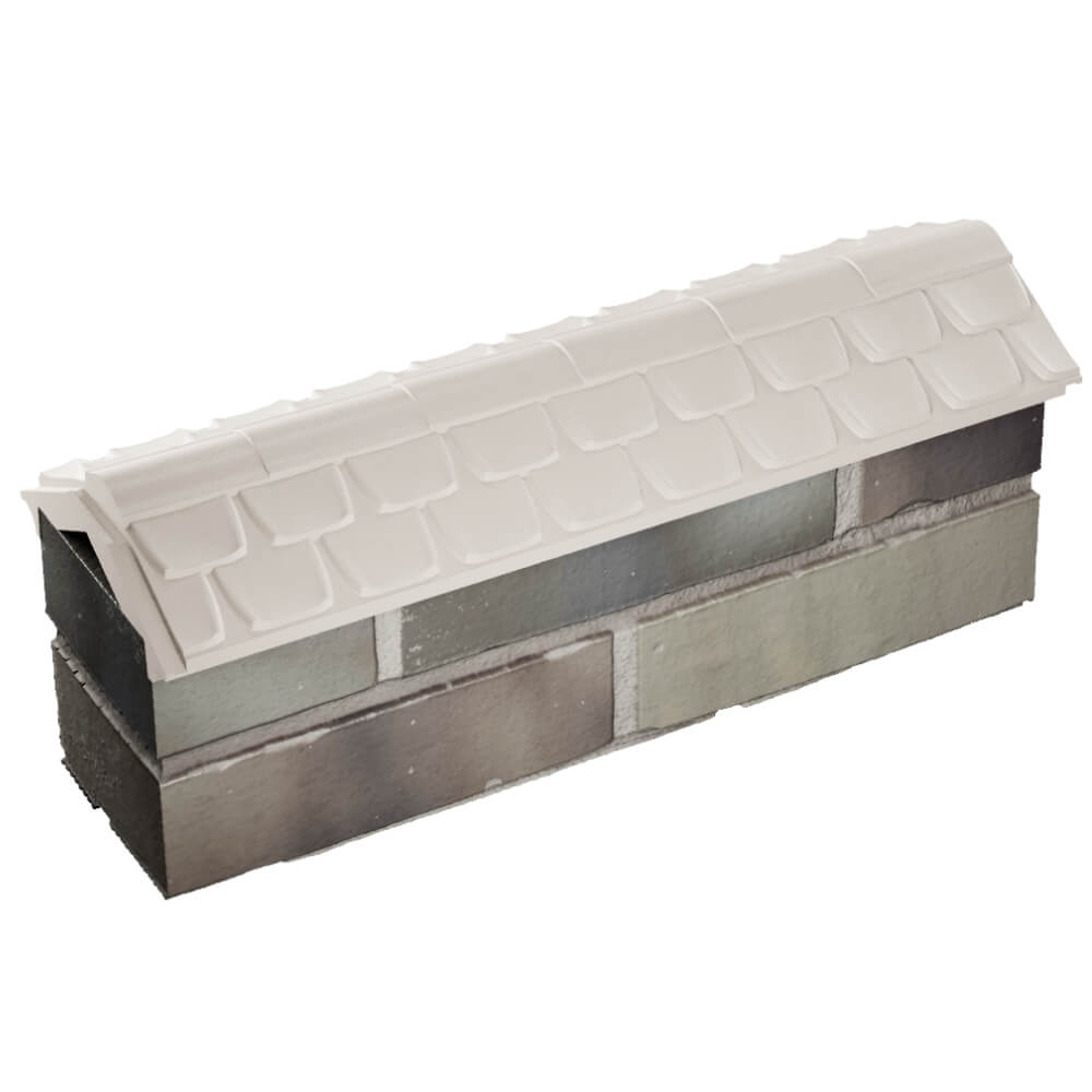 Парапет Zking Эльбрус Бежевый с посадкой на 0.5 кирпича (130мм) в Каменске-Уральском фото