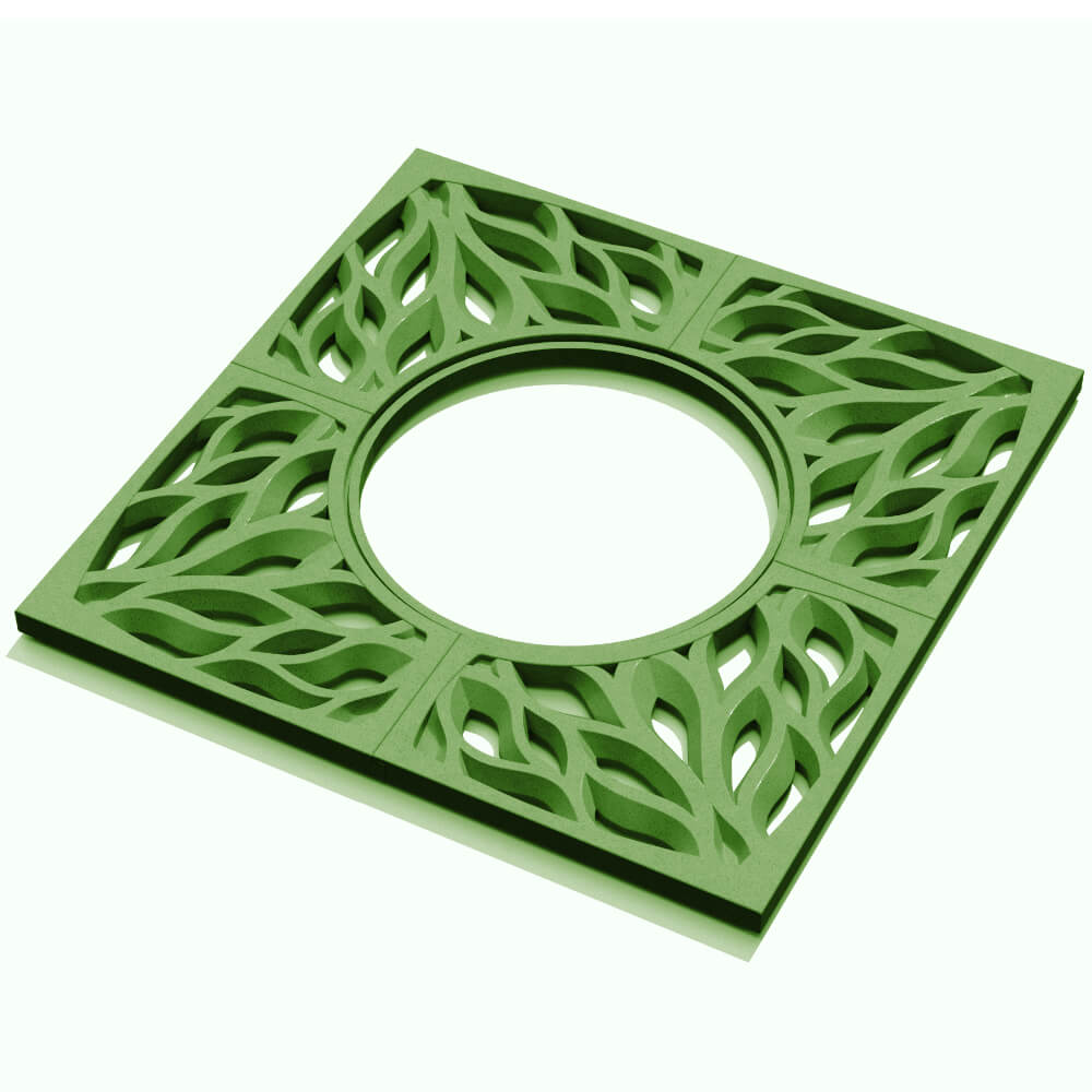 Приствольная решетка для дерева ZKING CRUST 1.2х1.2м Зеленая в Каменске-Уральском фото