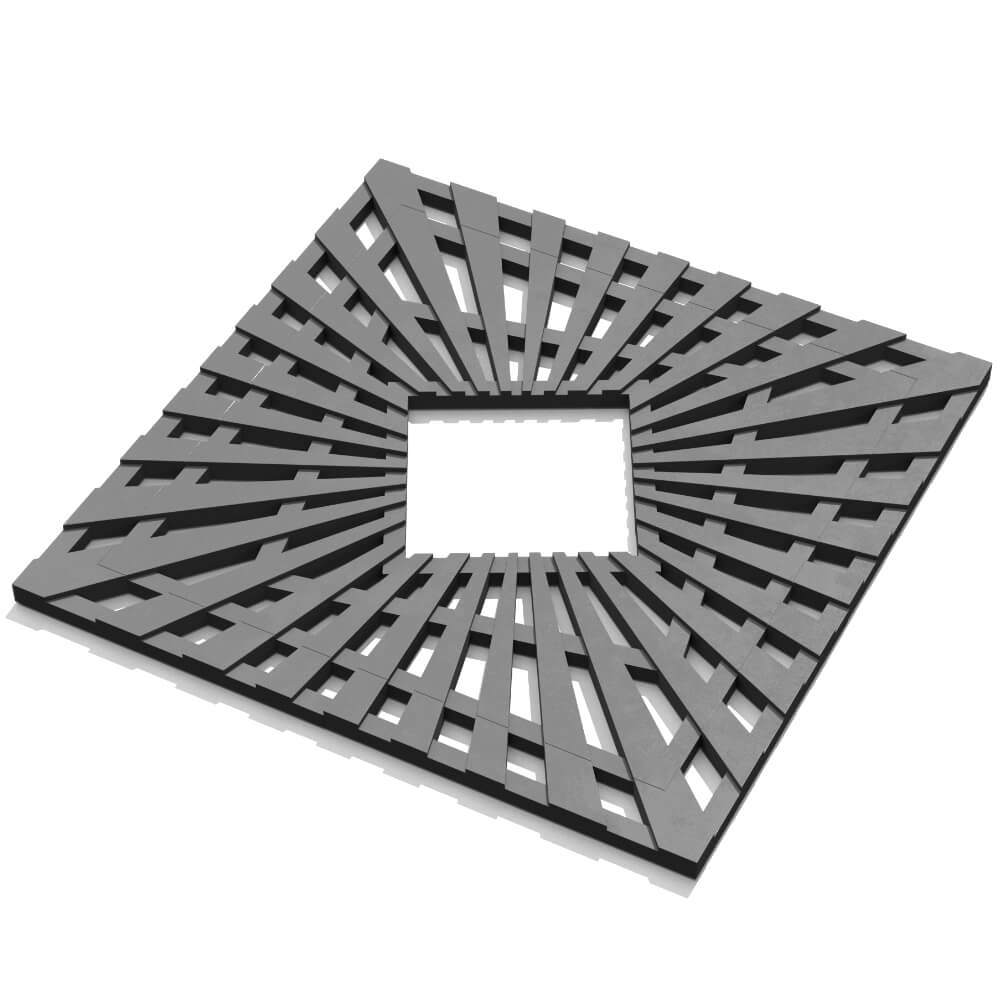 Приствольная решетка для дерева ZKING ATMOSPHERE 1.2х1.2м Серая в Каменске-Уральском фото