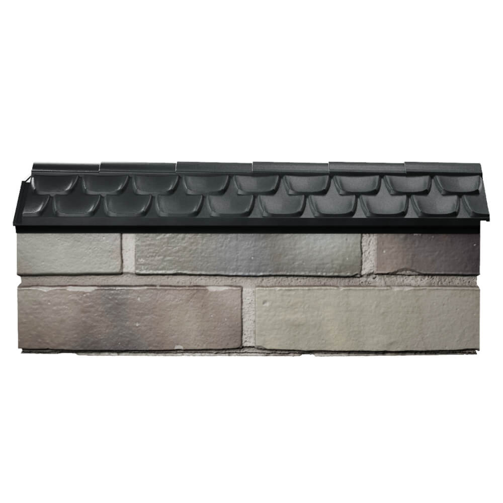 Парапет Zking Эльбрус Черный с посадкой на 0.5 кирпича (130мм) в Каменске-Уральском фото
