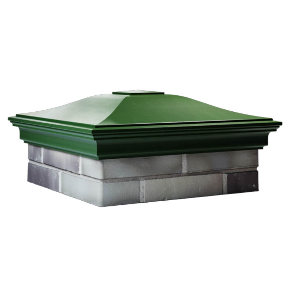 Колпак Zking Монблан Зеленый на столб 2х2 кирпича (515х515мм) в Каменске-Уральском фото