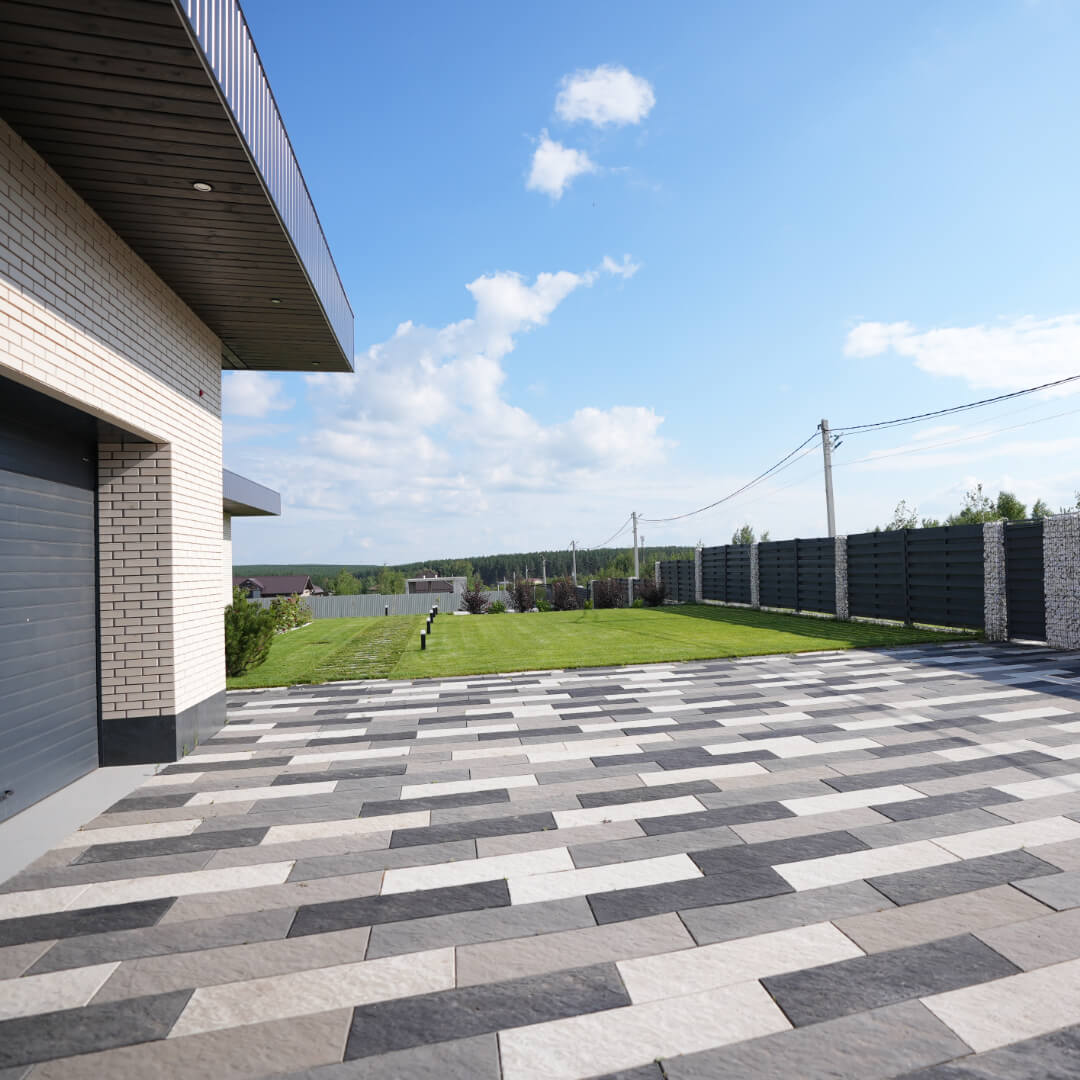 Шаговая плита STONE Светлая Галька 990х330х55мм в Каменске-Уральском фото